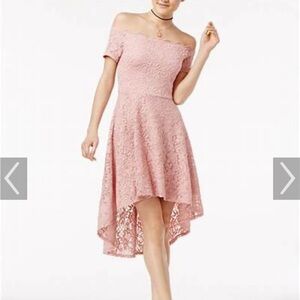 City Studio Pink Lace Cocktail Dress